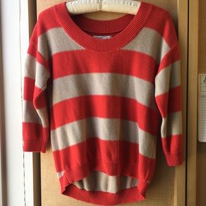Striped 3/4 Sleeve Old Navy Sweater